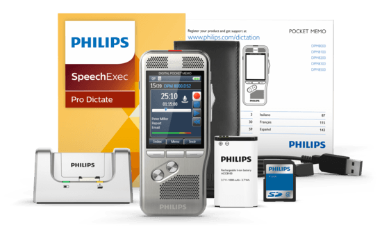 Philips DPM8000 vsebina prodajnega kompleta